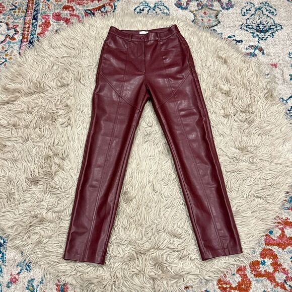 Aritzia Wilfred Vegan Leather Pants size 2 - Picture 1 of 6
